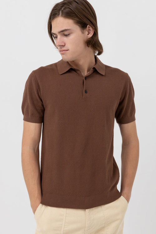 T-Shirt Textured - Brown - Homme