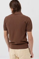 T-Shirt Textured - Brown - Homme