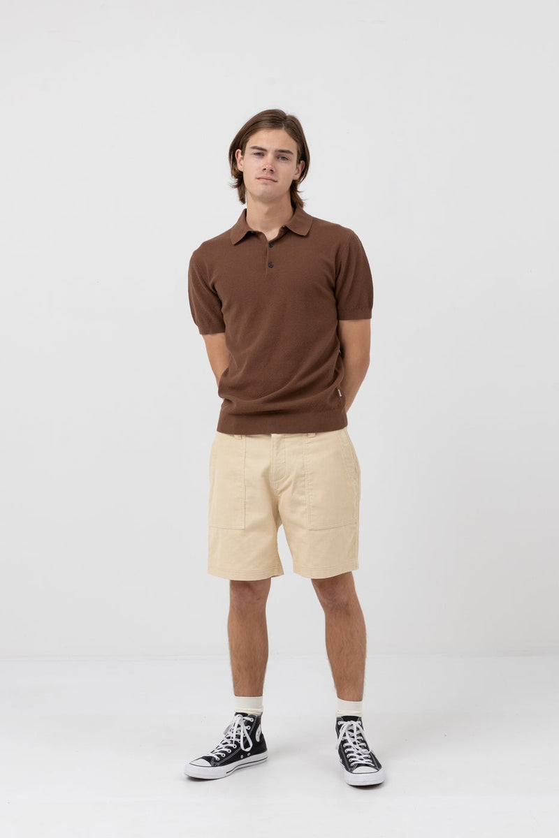 T-Shirt Textured - Brown - Homme