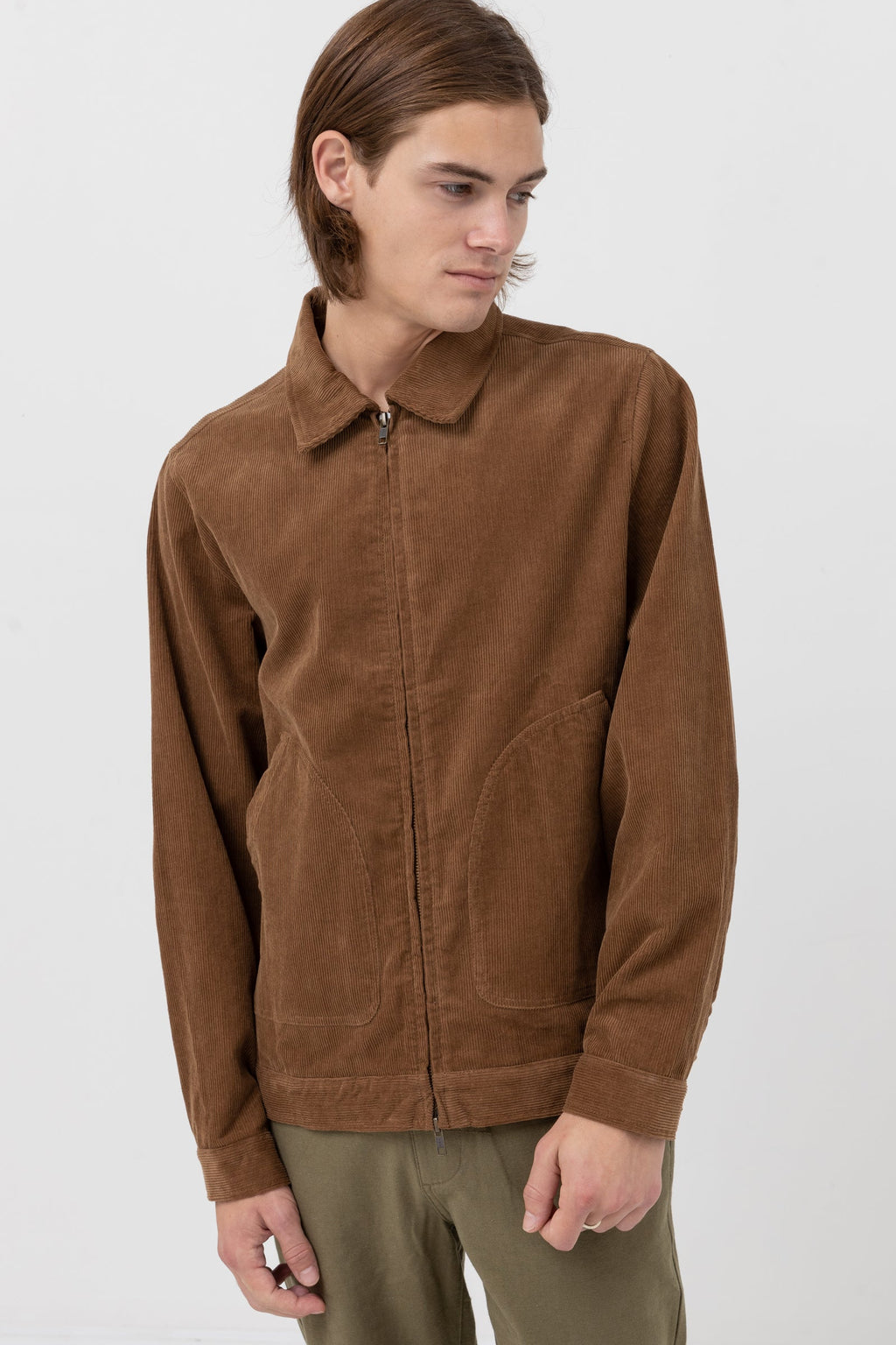 Cord Utility Jacket - Brown - Men's