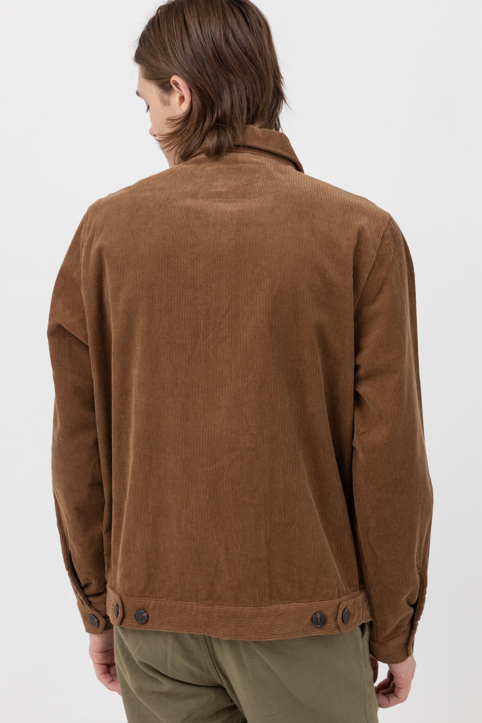 Cord Utility Jacket - Brown - Men's