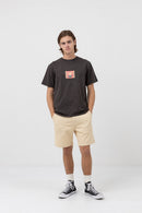 Rhythm - Camiseta Sprigs Vintage SS - Negro vintage - Hombre