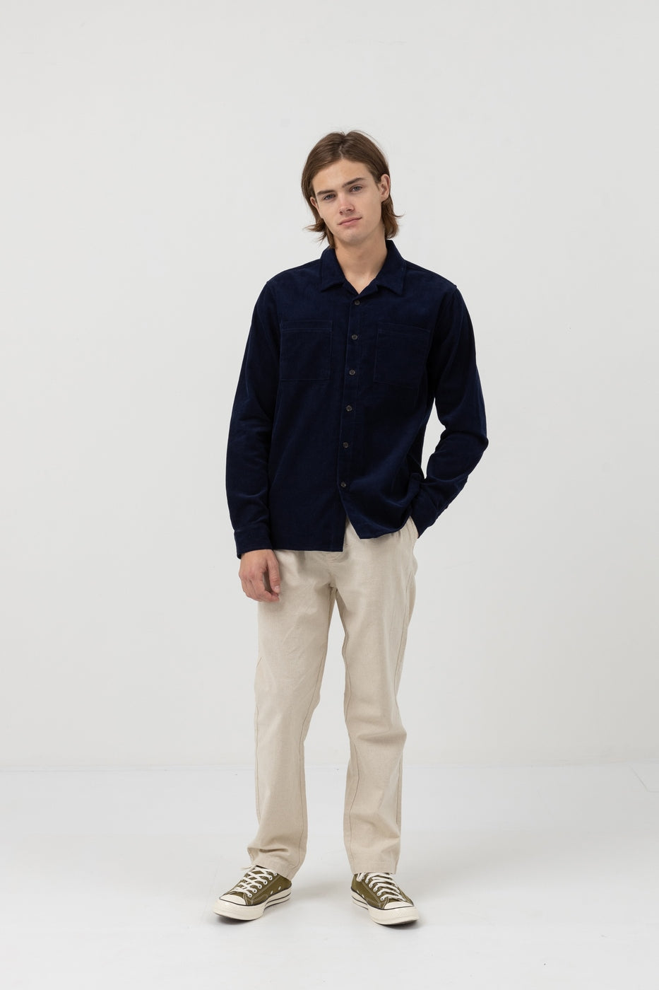 Camisa Corduroy - Navy - Hombre