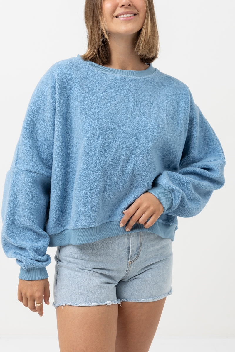 Rhythm - Pull Stacked Slouch Fleece - Caramel - Femme