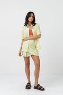 Rhythm - Camisa de manga corta floral Magnolia - Helecho - Mujer