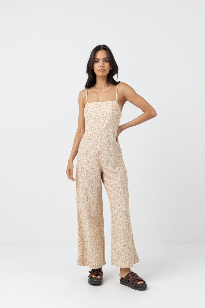 Rhythm - Mono de pernera ancha Nazare Paisley - Clay - Mujer