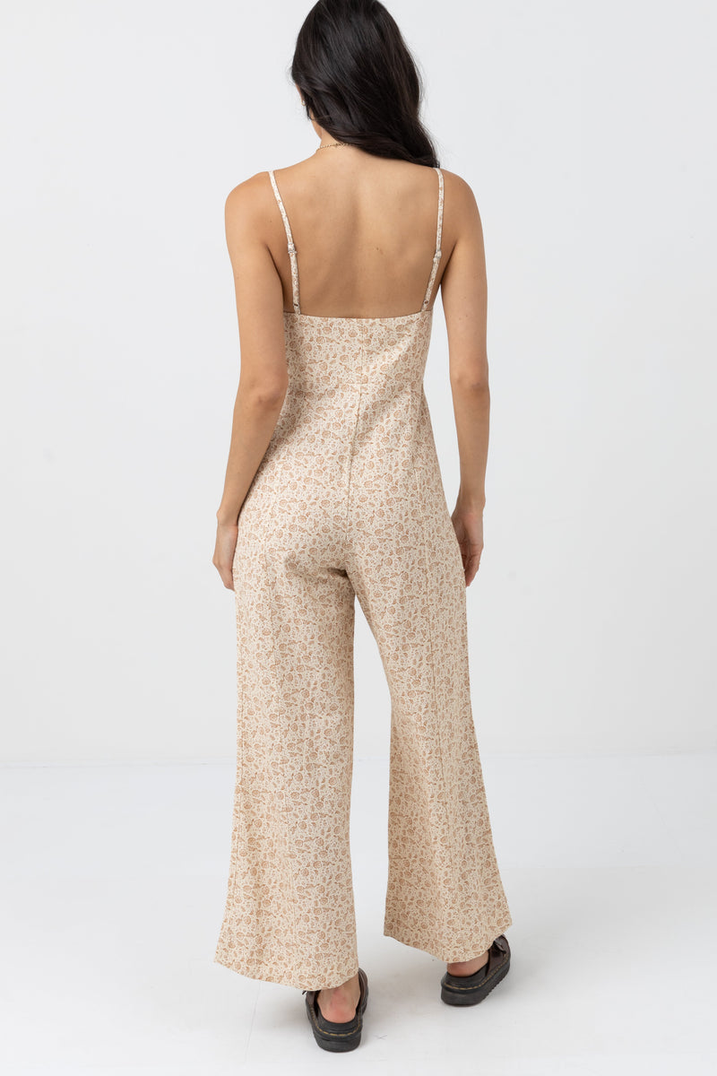 Rhythm - Mono de pernera ancha Nazare Paisley - Clay - Mujer