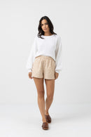 Rhythm - Maille Leyton Knit Jumper - White - Femme