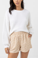 Rhythm - Maille Leyton Knit Jumper - White - Femme