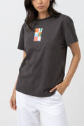 Camiseta Stacked Band - Vintage Negro - Mujer