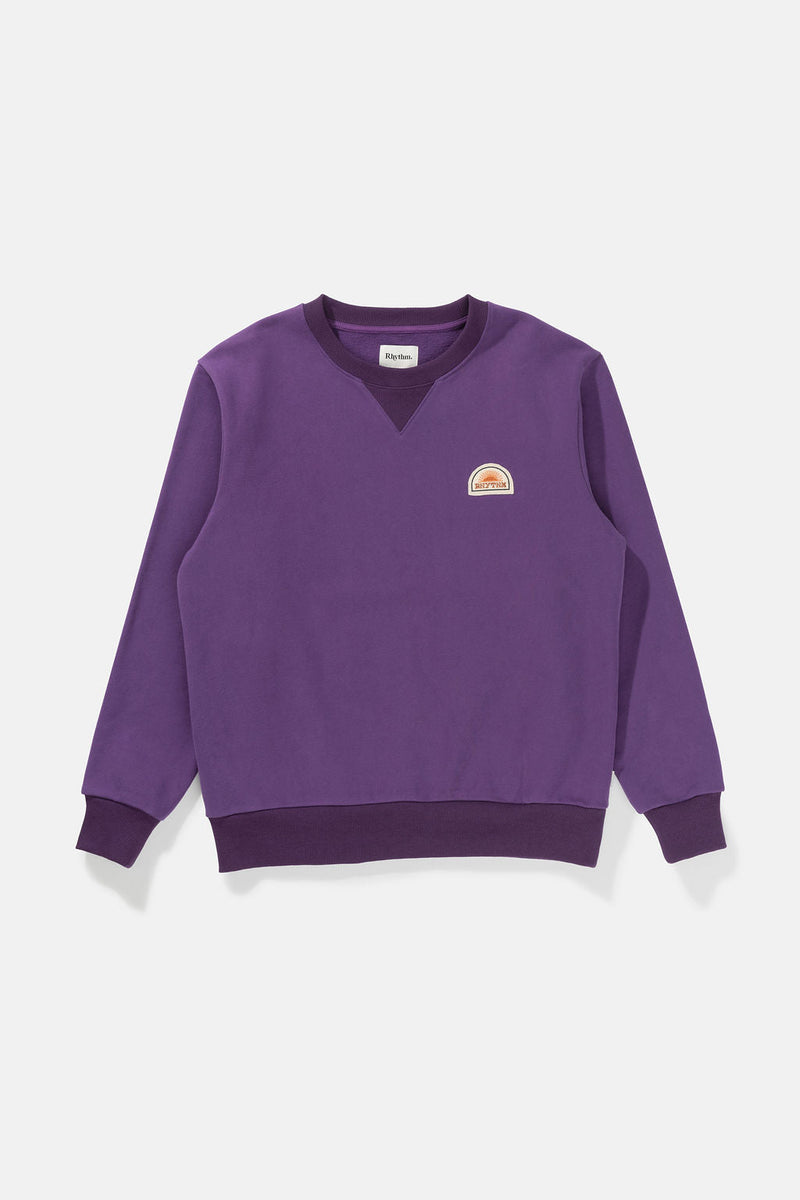 Sweat Heavyweight Fleece Crew - Plum - Homme
