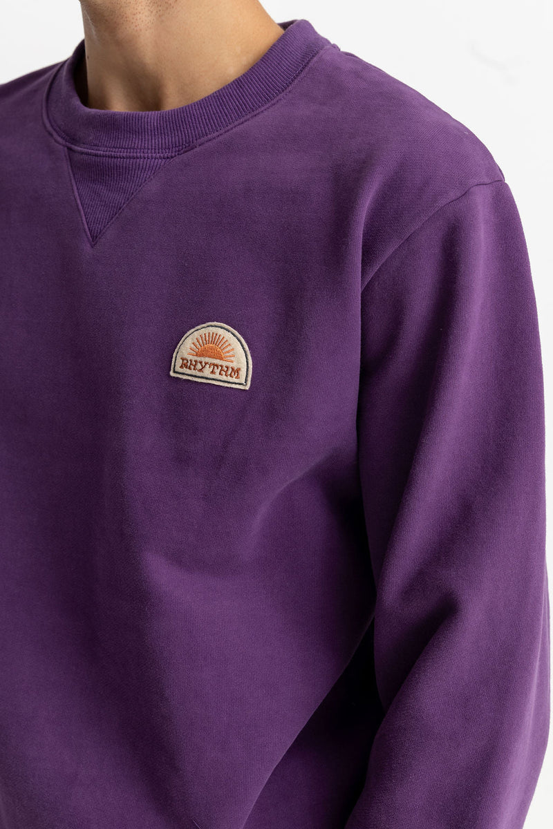 Sweat Heavyweight Fleece Crew - Plum - Homme