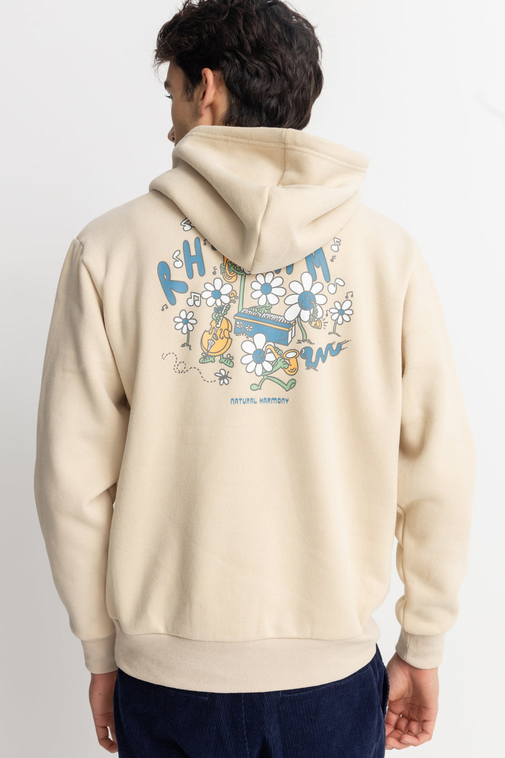 Sweat Natural Harmony Fleece Hood - Sand - Homme