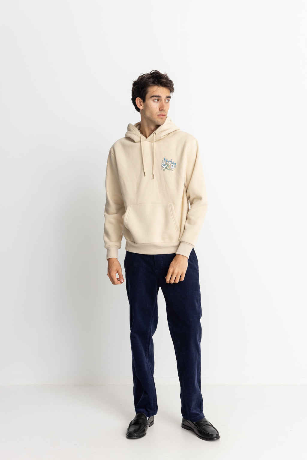 Sweat Natural Harmony Fleece Hood - Sand - Homme