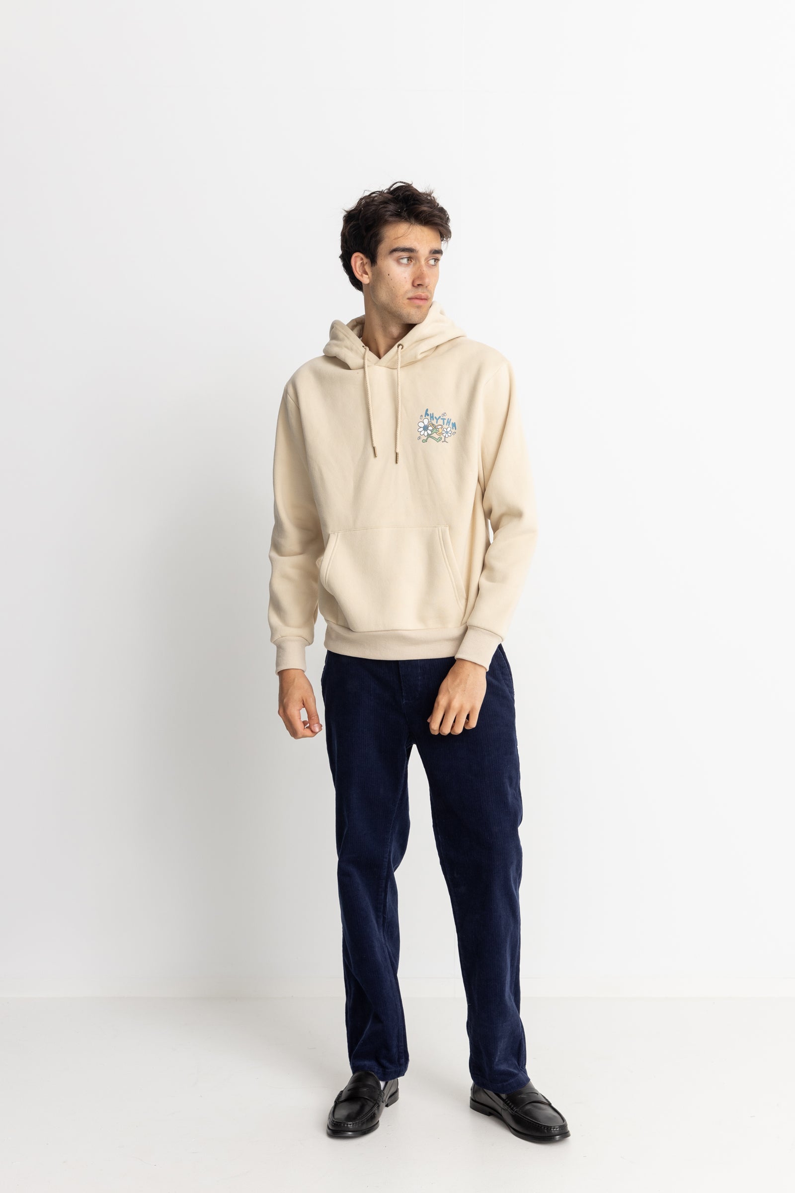 Sweat Natural Harmony Fleece Hood - Sand - Homme