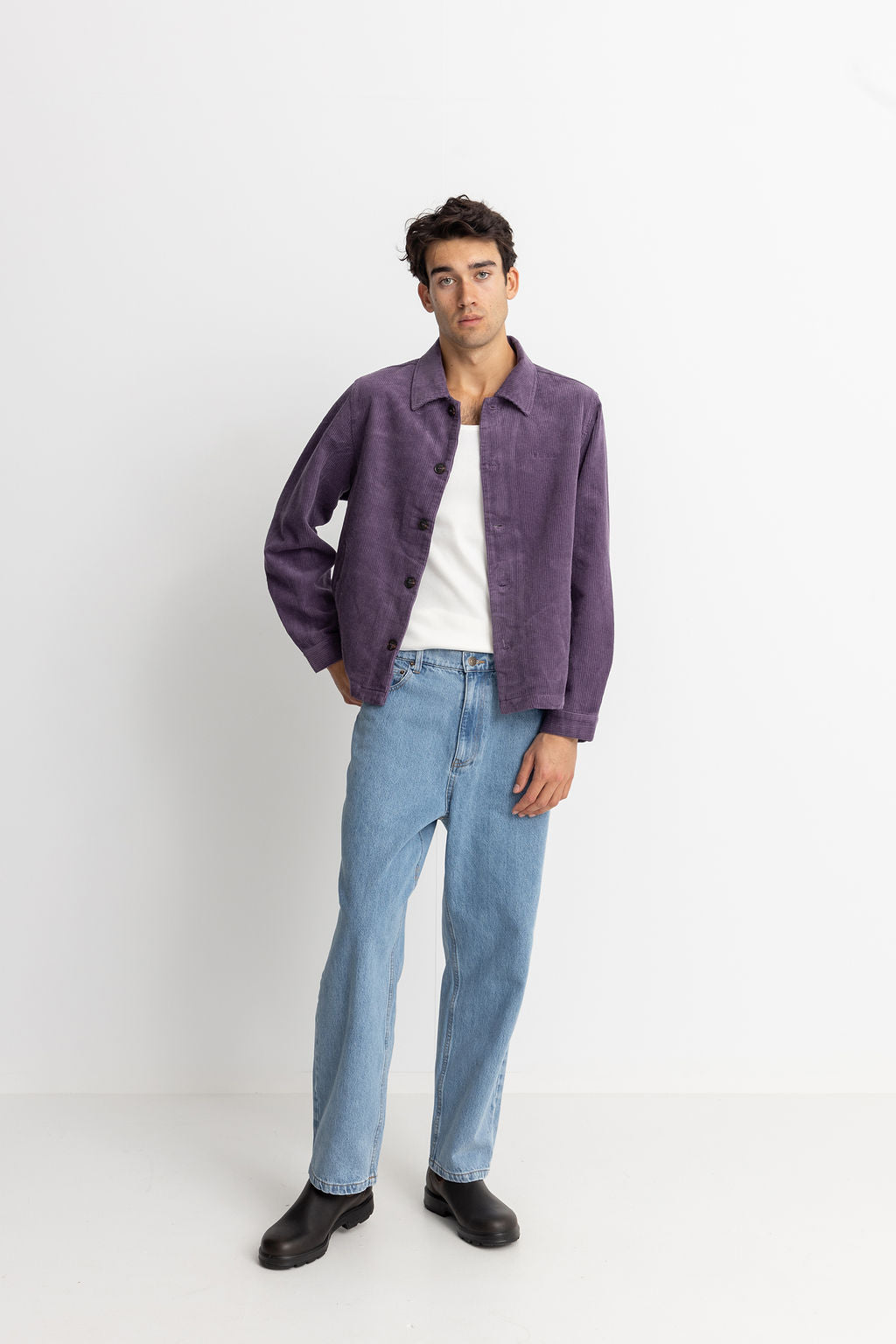 Veste Cord Langley - Plum - Homme