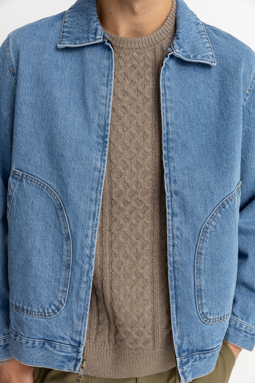 Veste Denim Utility - Worn Indigo - Homme