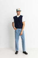 Pull Mohair Pull Vest - Navy - Homme