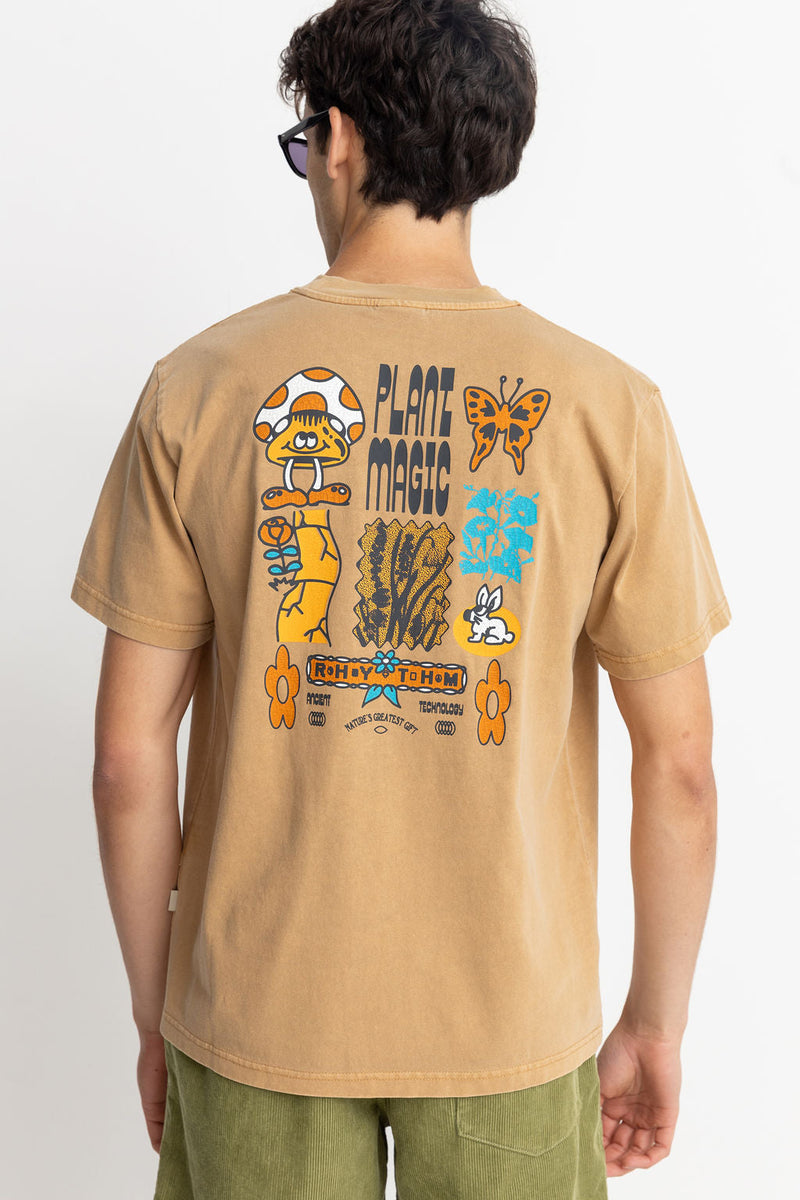 T-Shirt Plant Magic Vintage Ss - Incense - Homme