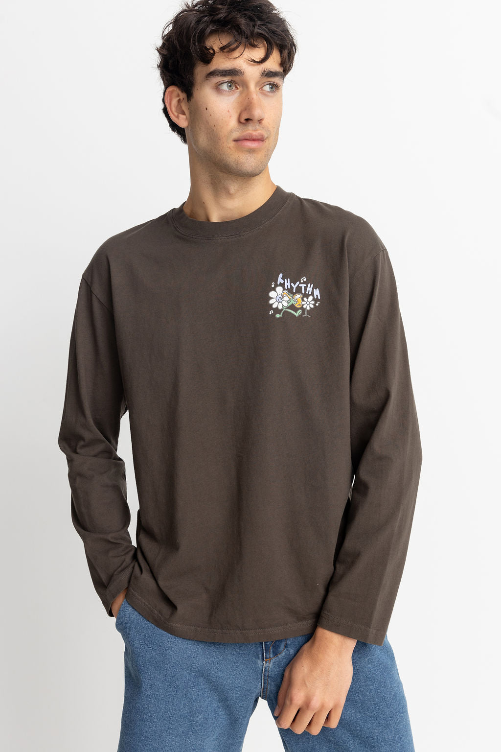 Camiseta Natural Harmony Vintage Ls - Vintage Black - Hombre
