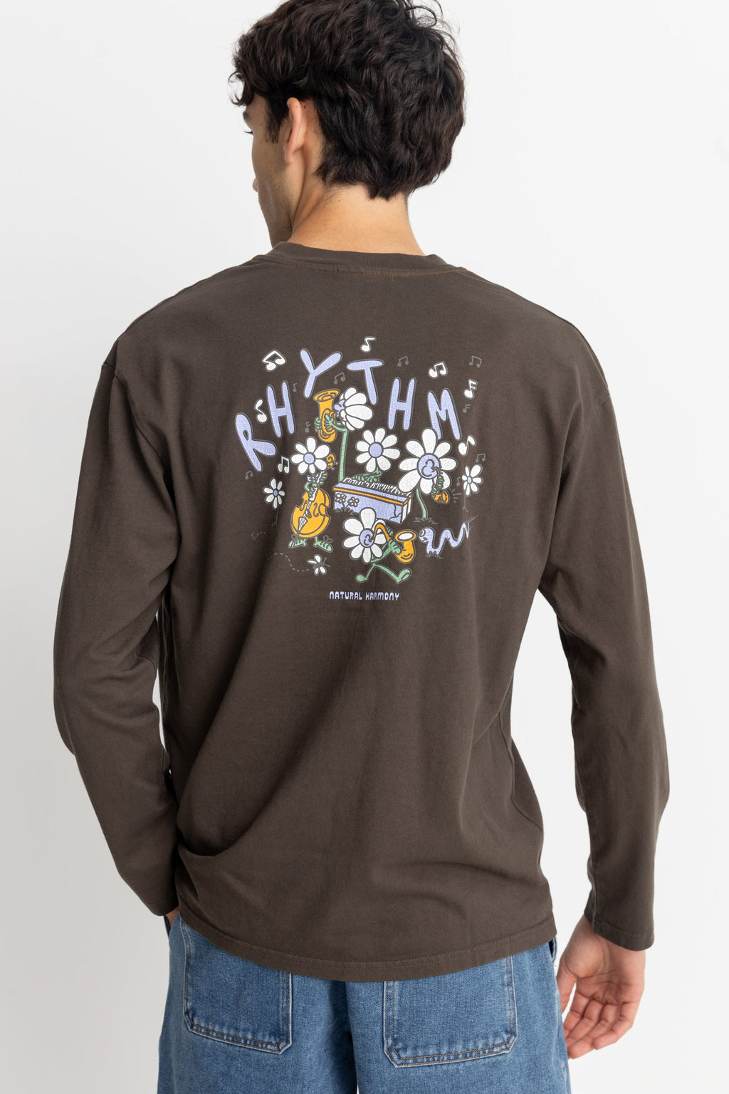 Camiseta Natural Harmony Vintage Ls - Vintage Black - Hombre