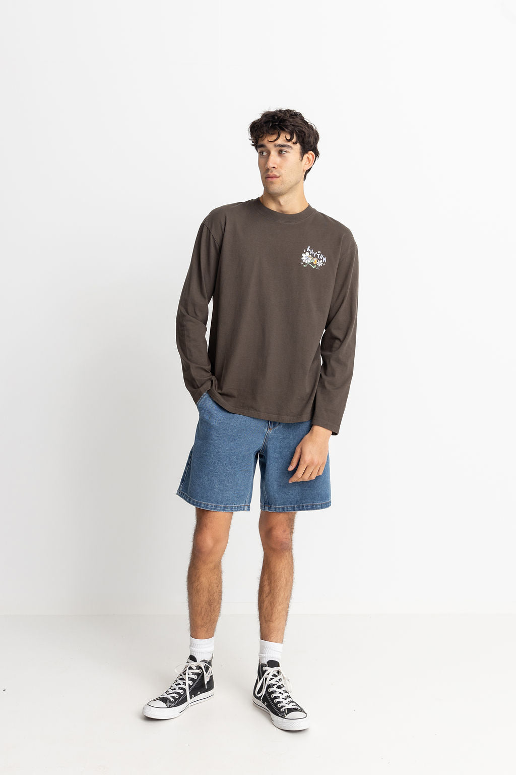 Camiseta Natural Harmony Vintage Ls - Vintage Black - Hombre
