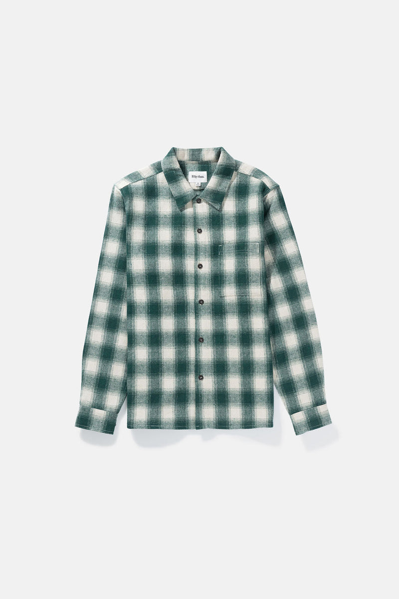 Chemise Plaid Ls Flannel - Green - Homme