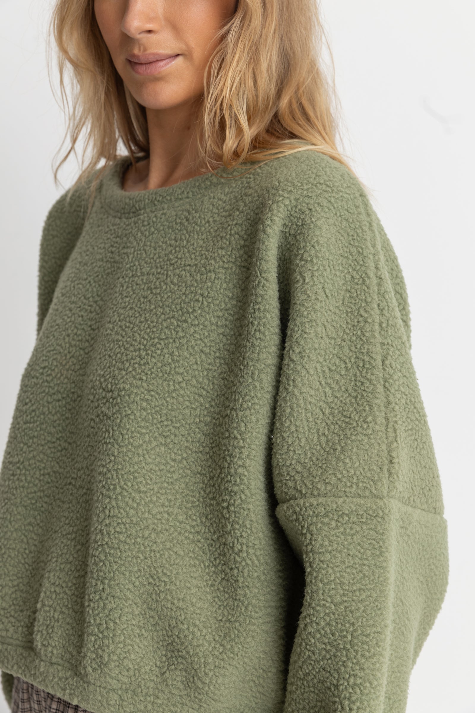 Sweat Jyoti Reverse Fleece - Sage - Femme