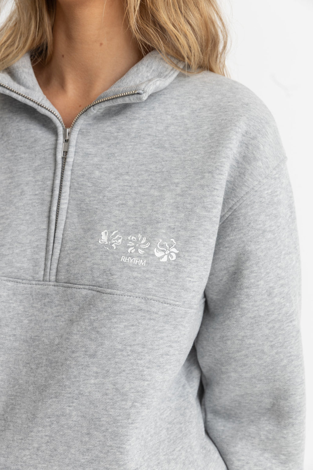 Pacifica 1/4 Zip Fleece Sweatshirt - Grey - Women
