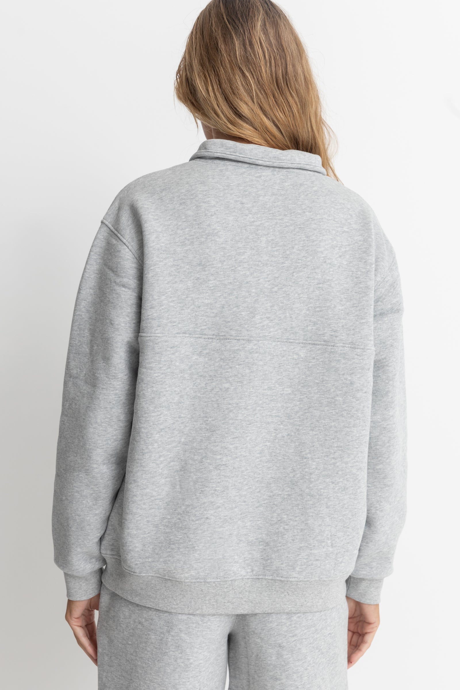 Pacifica 1/4 Zip Fleece Sweatshirt - Grey - Women