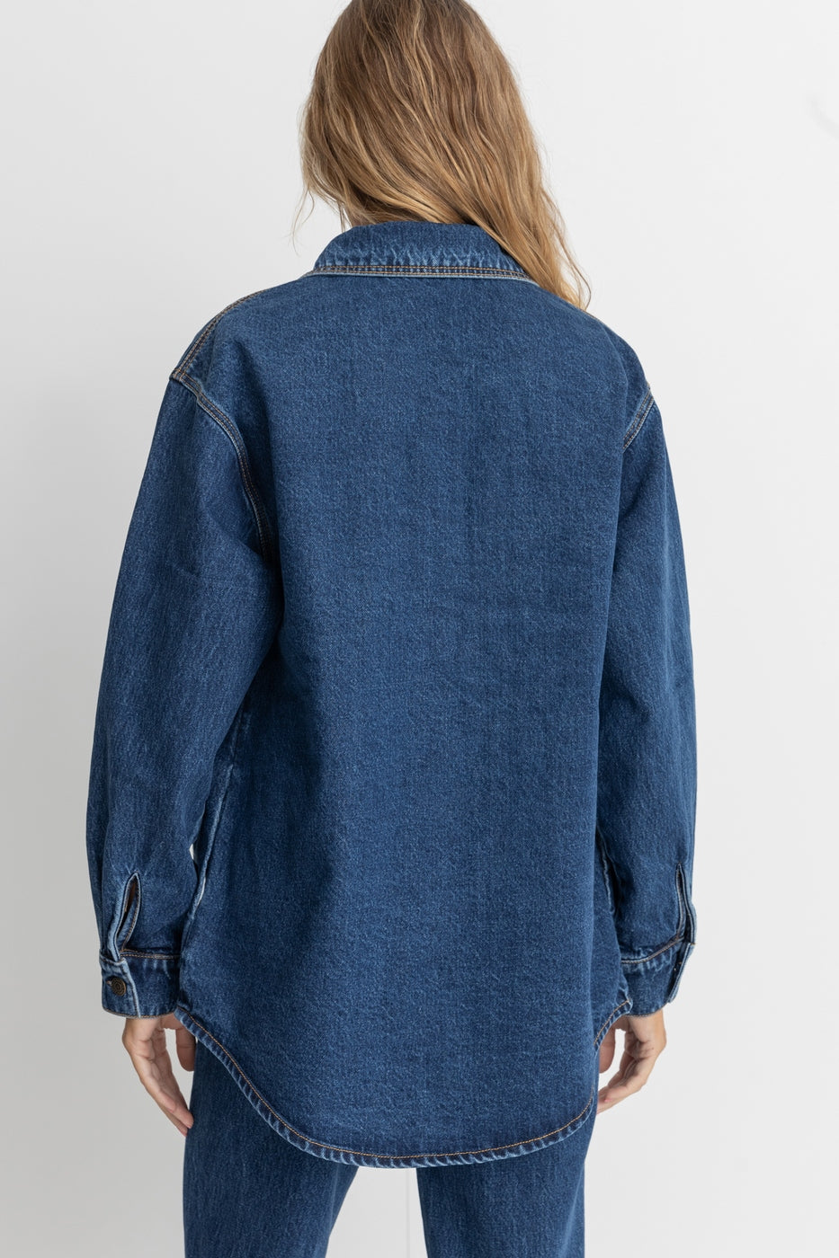 Veste Oversized Denim - Dark Wash - Femme