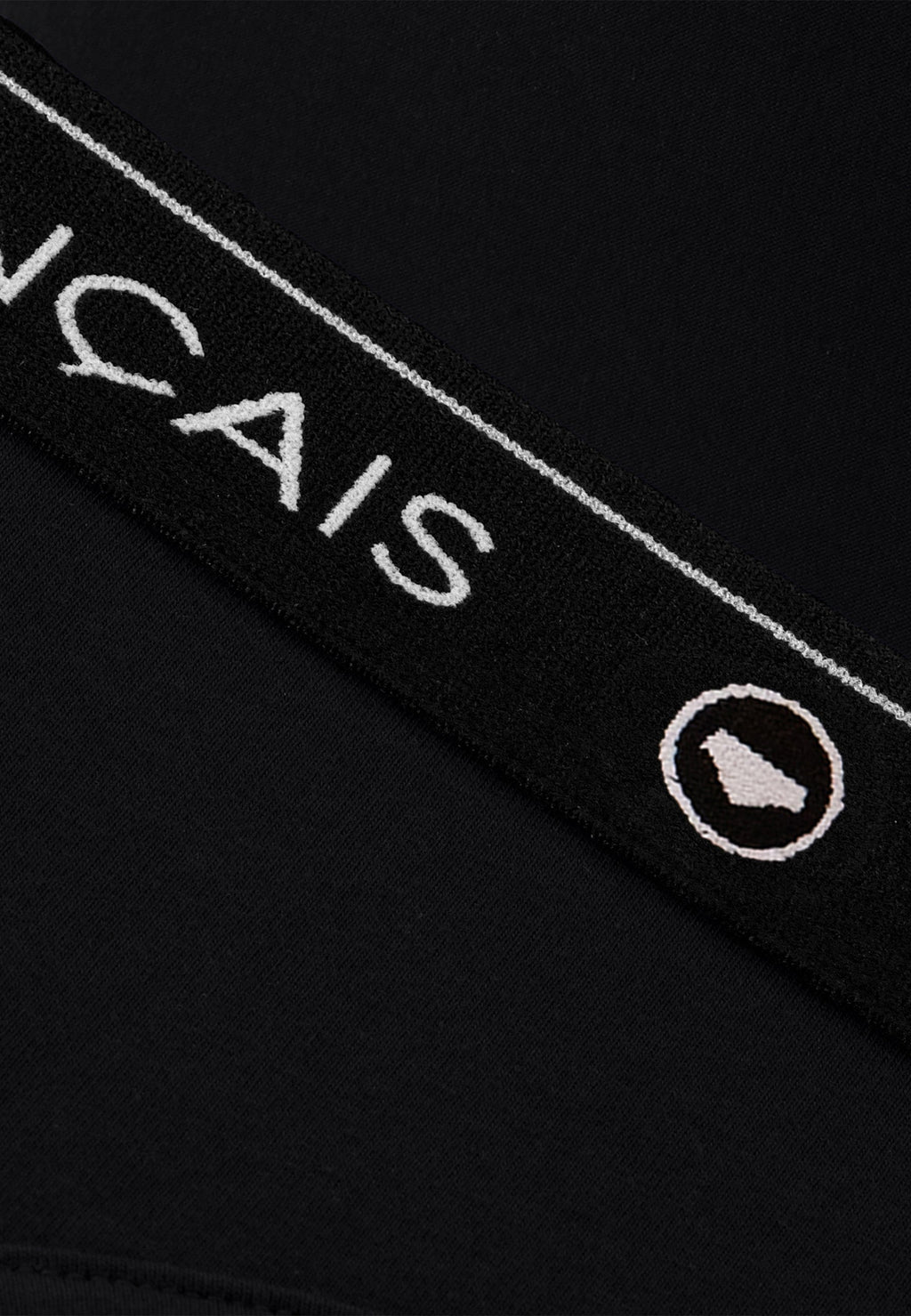 Slip A Vita Alta In Cotone - Nero