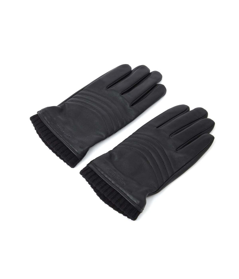 Gants Homme Surpiqués - 100% Cuir - Noir