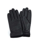 Gants Homme Surpiqués - 100% Cuir - Noir