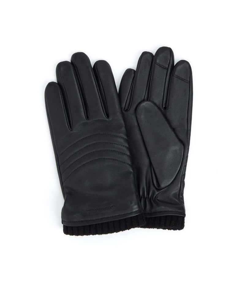 Gants Homme Surpiqués - 100% Cuir - Noir