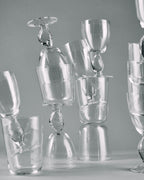 Out Of Lines - Lot De 4 Verres À Vin Rouge - Verre - Transparent
