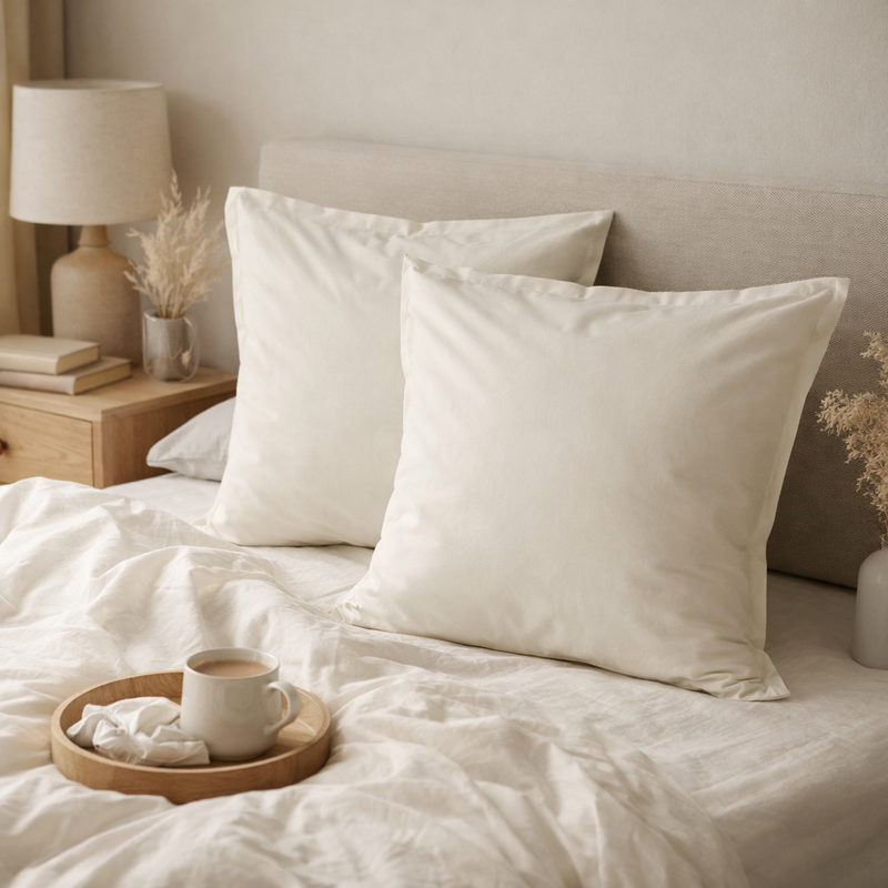 Taie D'Oreiller Basic - Beige Argile