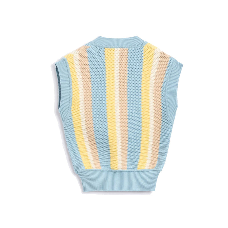 Gilet Cotton Vest - Blue - Femme