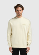 Pull Col Rond Brand - White Sand