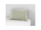 Gaia - Funda de almohada - Doble gasa de algodón - Verde agua