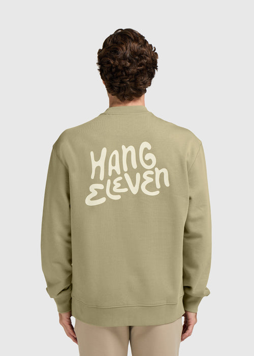 Jersey de cuello redondo Brand - Verde pizarra