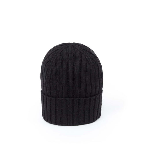 Bonnet Cotelé Noir - Homme