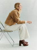 BOTTINES CUIR VERNIES CALYPSO PETITE MENDIGOTE