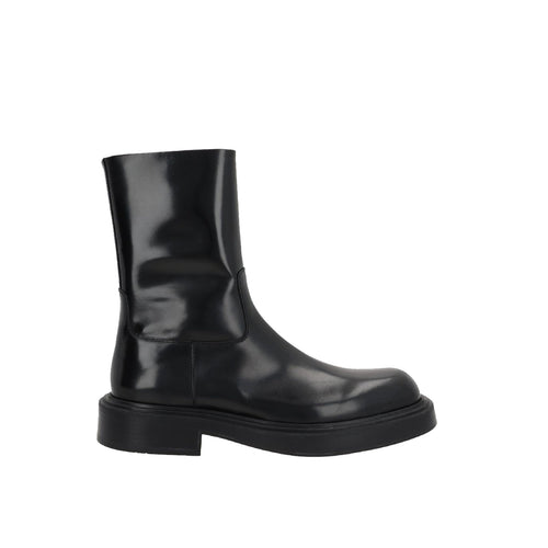Bottes - Ferragamo  Formia Leather Ankle  - Black