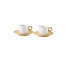 Set Of 2 Espresso Cups With Saucers "Everyday"