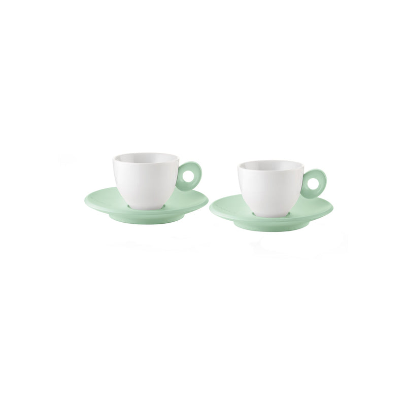 Set Of 2 Espresso Cups With Saucers "Everyday"