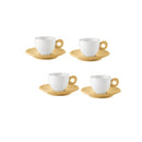 Set Of 4 Espresso Cups With Saucers "Everyday"