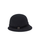 Chapeau En Laine Cloche Feutre Noir