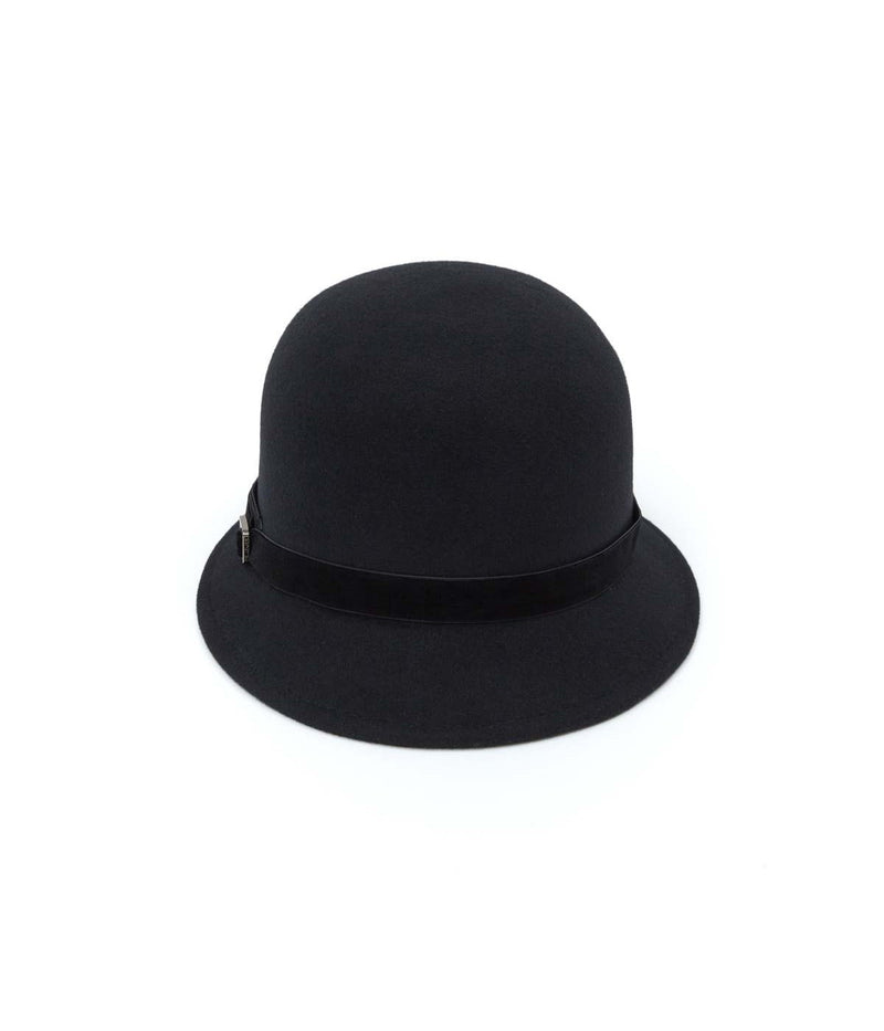 Chapeau En Laine Cloche Feutre Noir