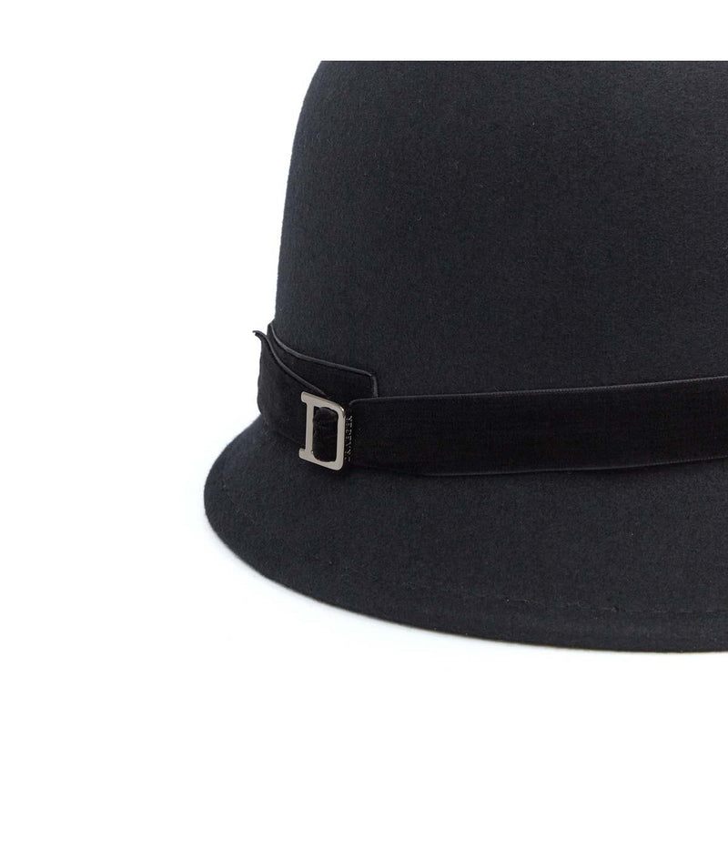 Chapeau En Laine Cloche Feutre Noir